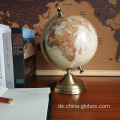 Vintage Desk Earth Globe zeigt Kontinente